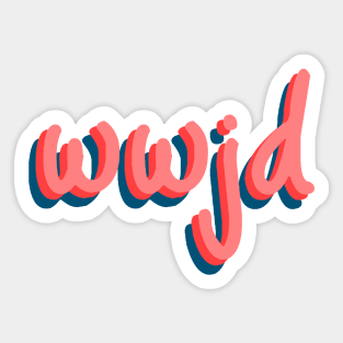 what would jesus do Sticker